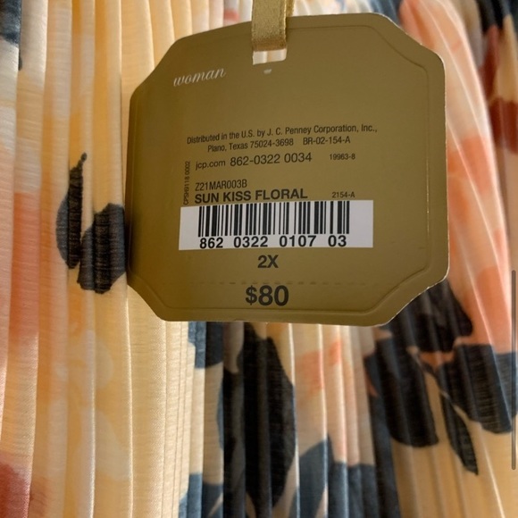 NWT - Ryegrass -Plus Womens Pleated Ruffle Midi Skirt - Picture 7 of 8